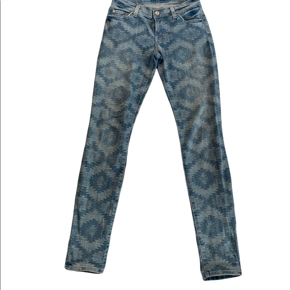 7 For All Mankind The Skinny Jeans Size 26 - Picture 8 of 16